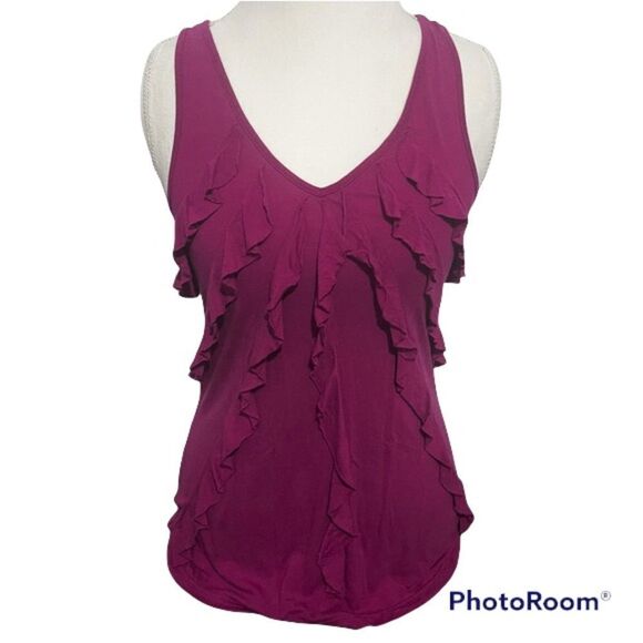 β¨Β EXPRESS Magenta RuffleβTank Topββ¨ - Picture 2 of 5